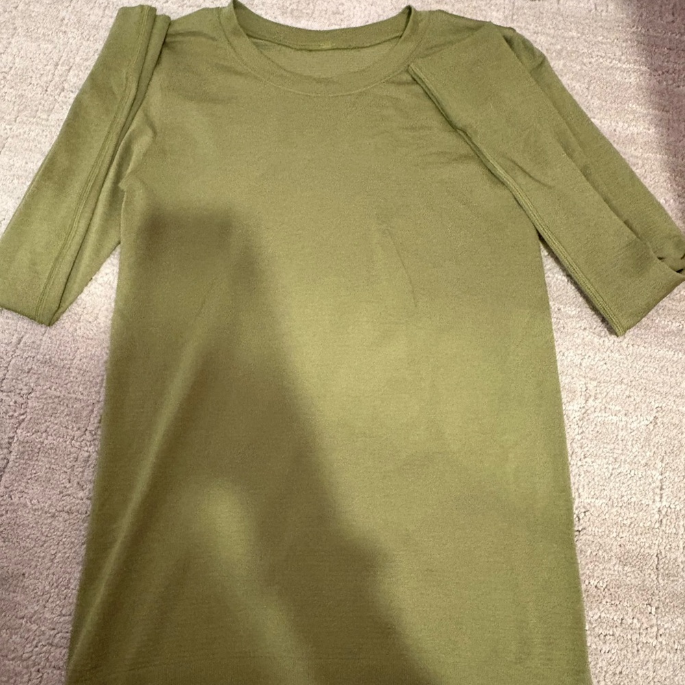 Lululemon Olive Green Long Sleeve Top